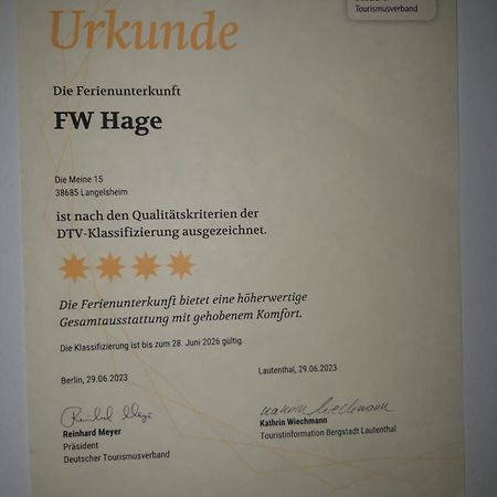 Fewo Hage Langelsheim Luaran gambar